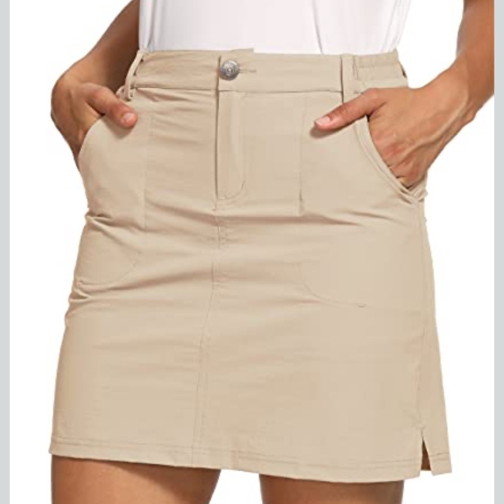 Beige golf skirt